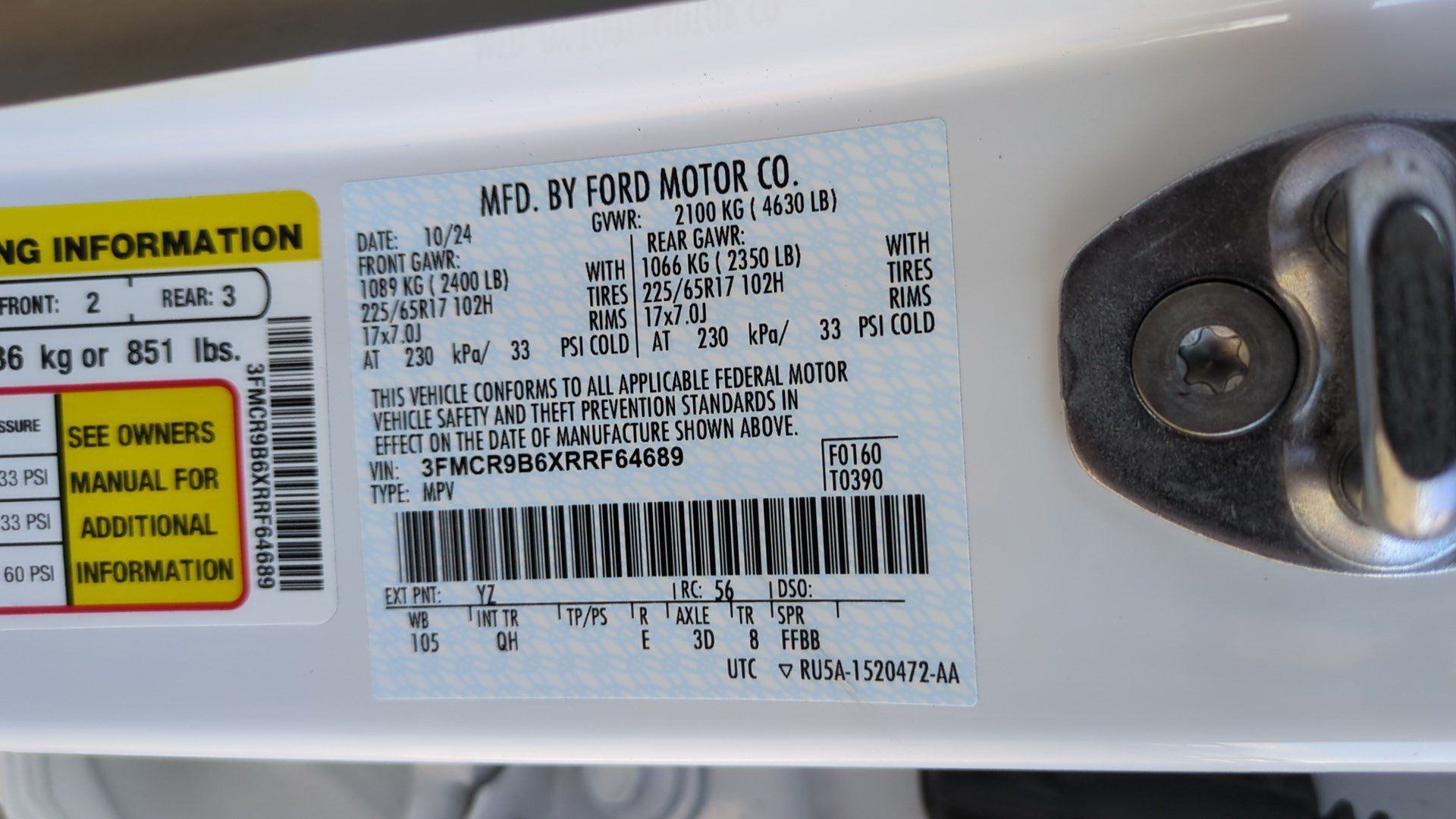 Used 2024 Ford Bronco Sport Big Bend AWD/4WD image 32