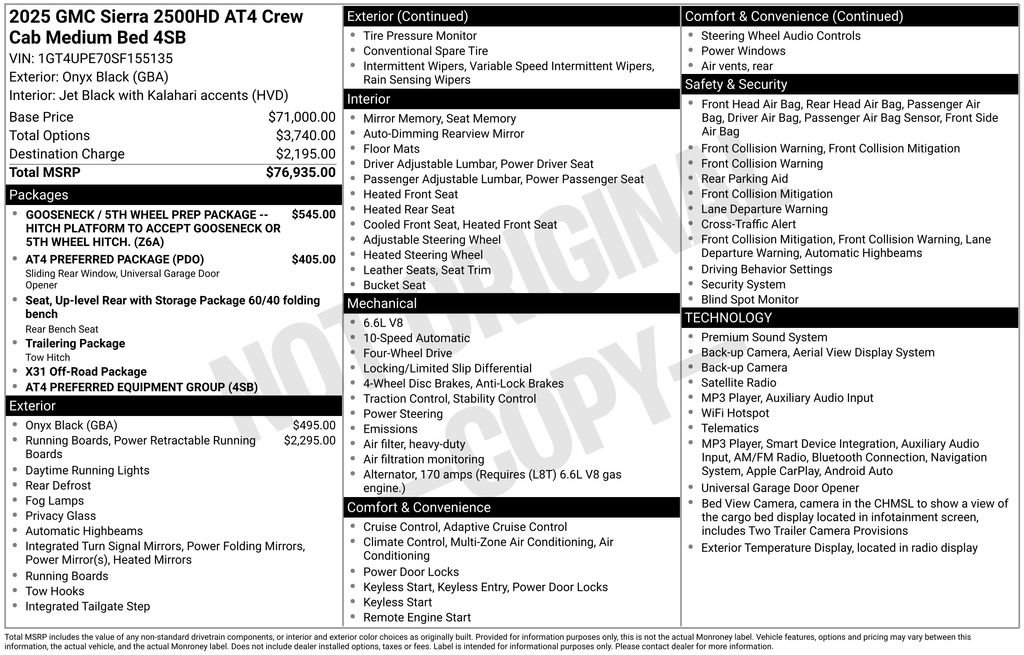 Certified 2025 GMC Sierra 2500 AT4 AWD/4WD image 43