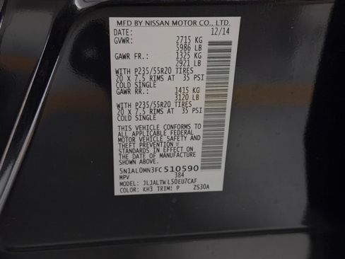 Used 2015 INFINITI QX60 FWD w/ Deluxe Touring Package image 27