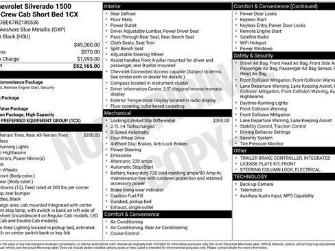 Used 2024 Chevrolet Silverado 1500 Custom AWD/4WD image 3