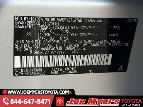 Used 2015 Toyota RAV4 XLE image 31