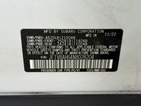 Used 2022 Subaru WRX Premium image 20