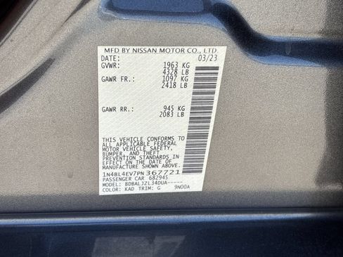 Used 2023 Nissan Altima 2.5 SL FWD image 27
