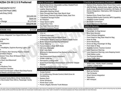 Used 2023 MAZDA CX-50 2.5 S w/ Cargo Package image 10