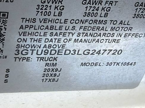 Used 2020 GMC Sierra 1500 SLT AWD/4WD image 31