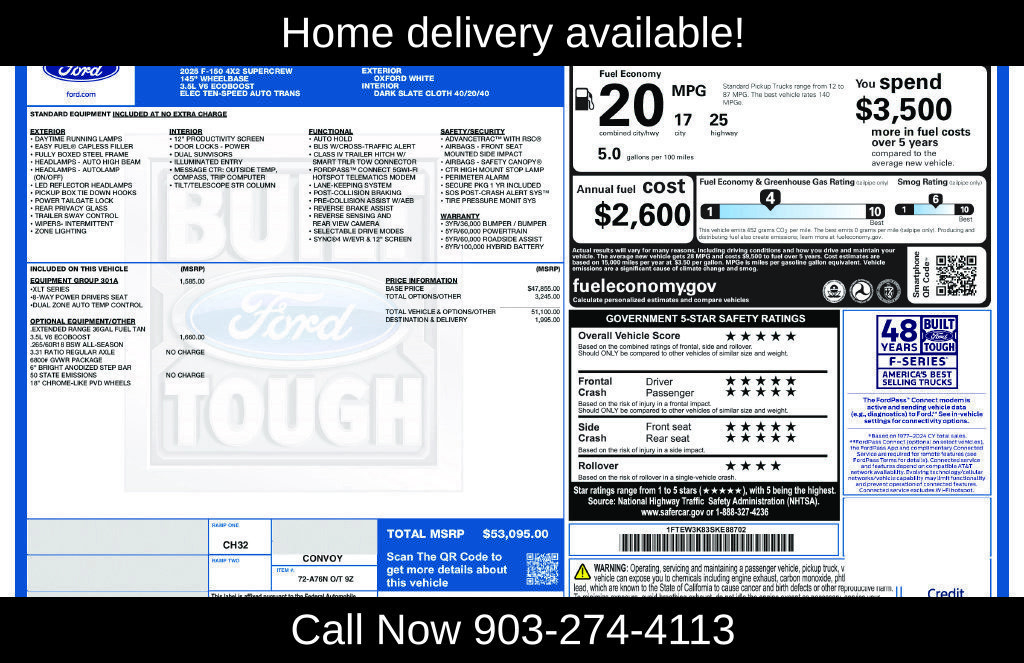 Used 2025 Ford F150 XLT w/ Equipment Group 301A Standard RWD image 40