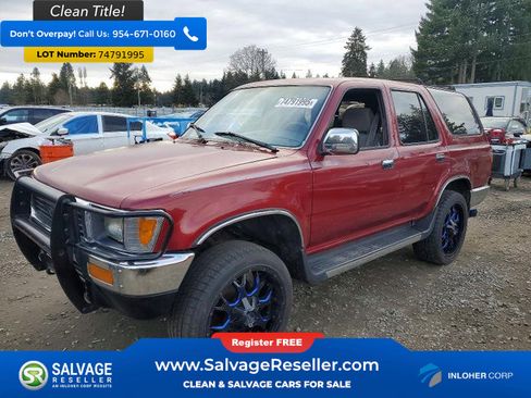 Used 1990 Toyota 4Runner SR5 AWD/4WD image 1
