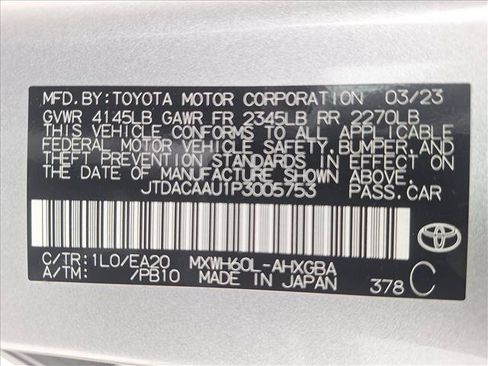 Certified 2023 Toyota Prius XLE FWD image 22