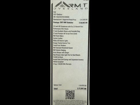 Used 2021 Jeep Gladiator Sport AWD/4WD image 2