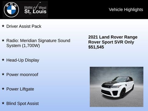 Used 2021 Land Rover Range Rover Sport SVR image 7