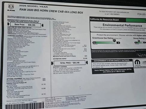 New 2026 RAM 3500 Big Horn image 18