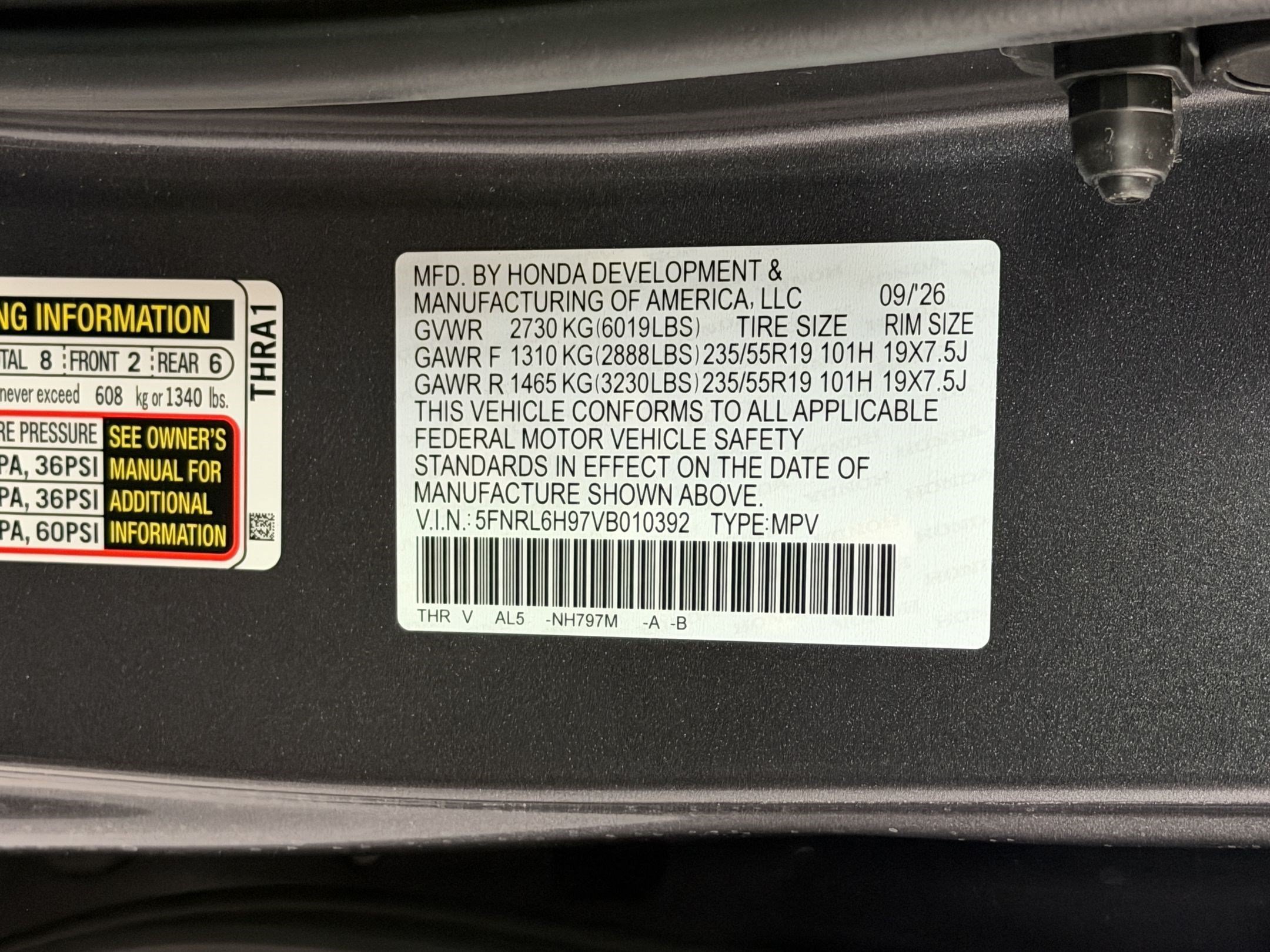 New 2027 Honda Odyssey Elite image 27