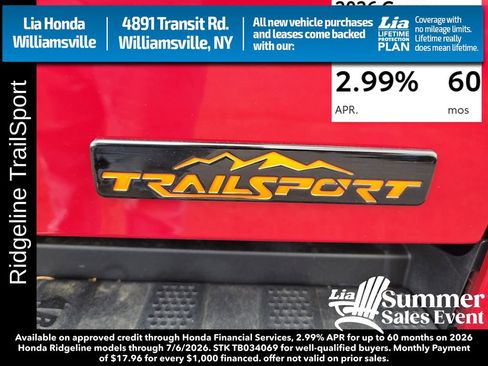 New 2026 Honda Ridgeline TrailSport image 5