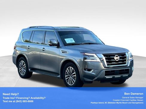 Used 2023 Nissan Armada SL w/ Captain's Chairs Package RWD image 3