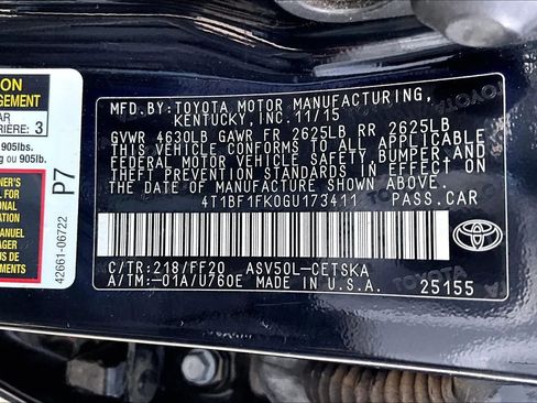 Used 2016 Toyota Camry SE FWD image 18