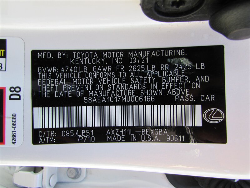Used 2021 Lexus ES 300h w/ Accessory Package FWD image 35