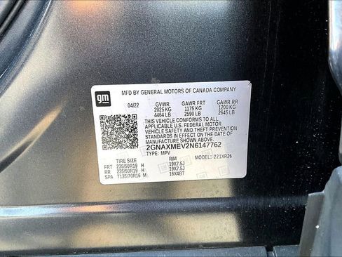 Used 2022 Chevrolet Equinox RS w/ LPO, Floor Liner Package FWD image 35