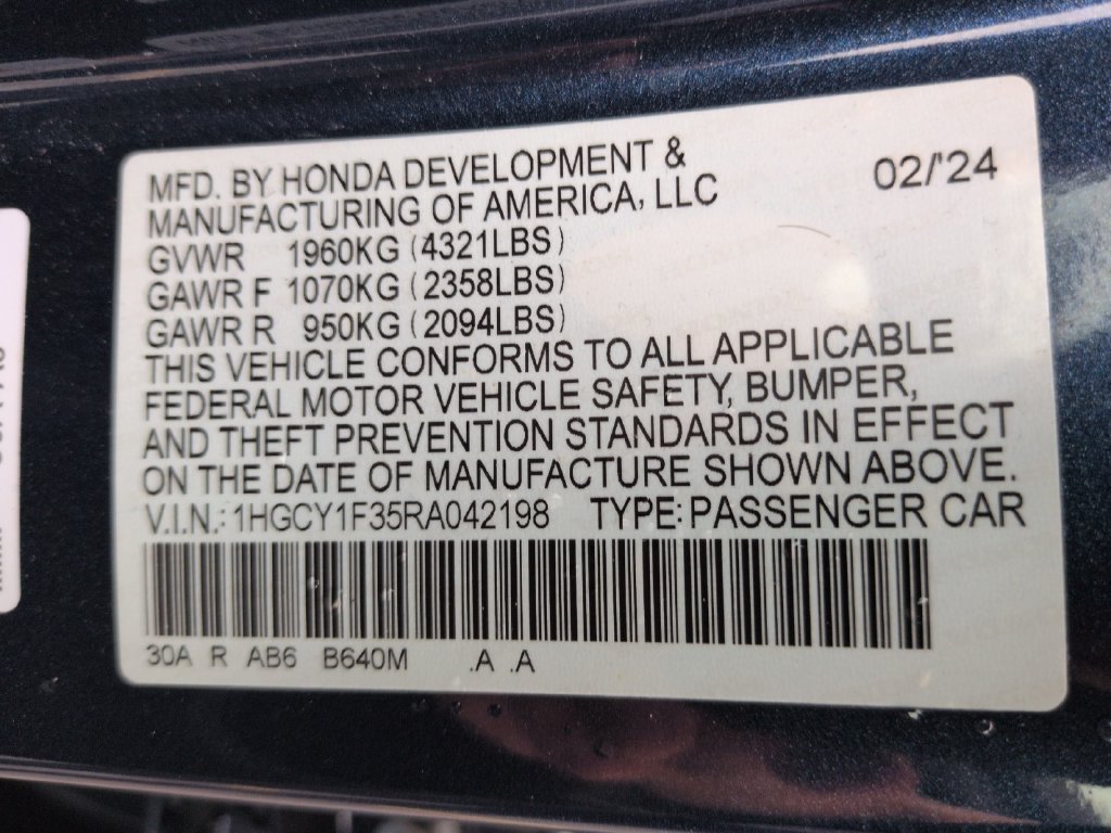 Used 2024 Honda Accord EX image 31