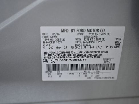 Used 2016 Ford Edge Sport w/ Equipment Group 401A image 33