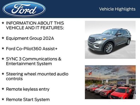 Certified 2021 Ford Explorer XLT w/ Equipment Group 202A RWD image 4