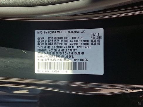 Used 2017 Honda Ridgeline Black Edition image 30