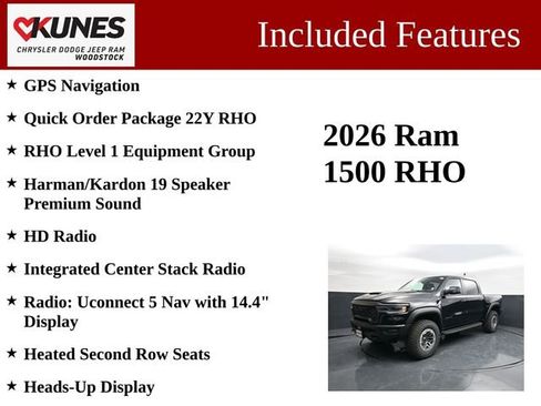 New 2026 RAM 1500 RHO AWD/4WD image 3