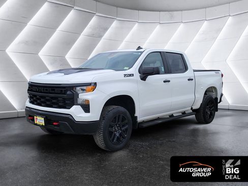 Certified 2023 Chevrolet Silverado 1500 Custom Trail Boss w/ LPO, Dark Essentials Package AWD/4WD image 1