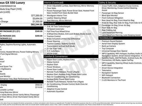 Used 2025 Lexus GX 550 w/ Accessory Package (Z1) AWD/4WD image 2