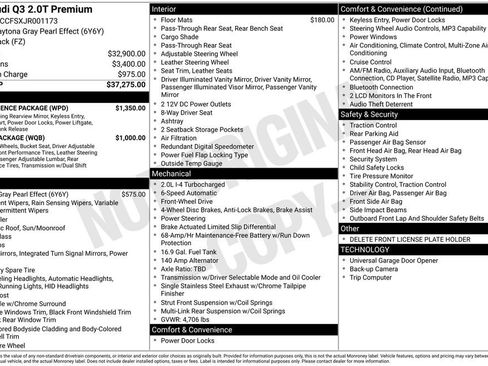 Used 2018 Audi Q3 2.0T Premium w/ Convenience Package image 32