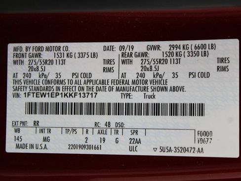 Used 2019 Ford F150 XLT w/ Equipment Group 302A Luxury AWD/4WD image 67
