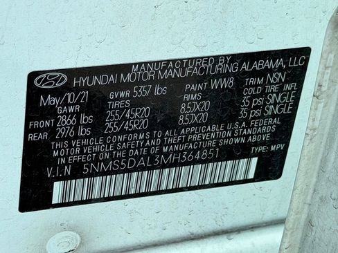 Used 2021 Hyundai Santa Fe Calligraphy AWD/4WD image 27