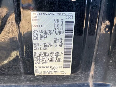 Used 2019 Nissan NV 3500 S image 57