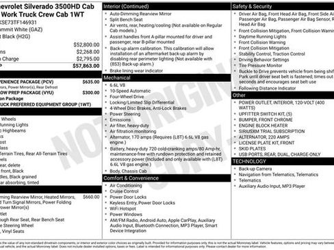 New 2026 Chevrolet Silverado 3500 W/T w/ WT Convenience Package AWD/4WD image 17
