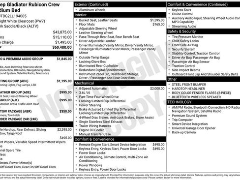 Used 2020 Jeep Gladiator Rubicon AWD/4WD image 37