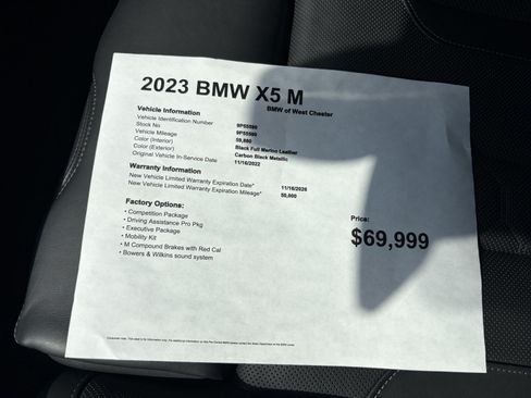 Used 2023 BMW X5 M w/ Competition Package AWD/4WD image 18