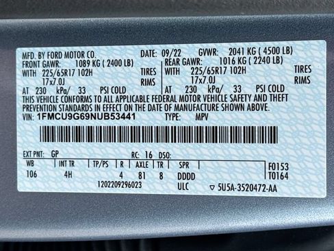 Used 2022 Ford Escape SE w/ Convenience Package AWD/4WD image 24
