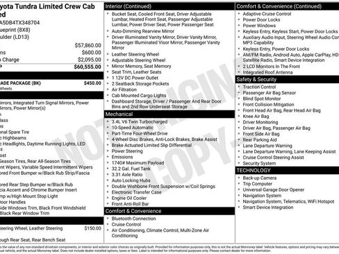 Used 2026 Toyota Tundra Limited w/ Nightshade Package AWD/4WD image 5