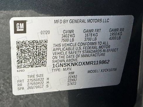 Used 2021 Chevrolet Tahoe LT AWD/4WD image 27