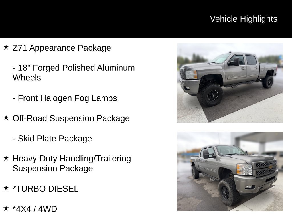 Used 2012 Chevrolet Silverado 2500 LT w/ Z71 Appearance Package AWD/4WD image 16