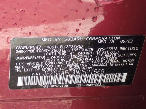 Certified 2022 Subaru Forester Limited image 37