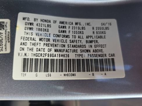 Used 2016 Honda Accord EX-L image 38