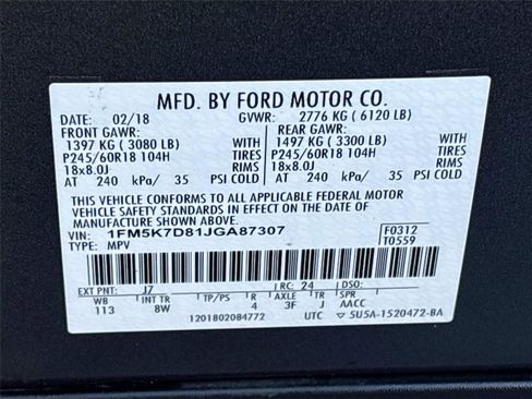 Used 2018 Ford Explorer XLT w/ Equipment Group 201A image 34