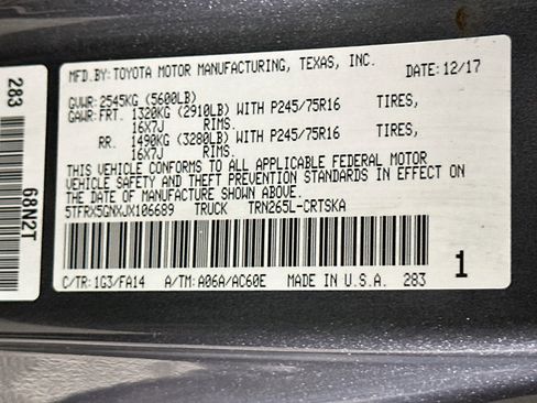 Used 2018 Toyota Tacoma SR RWD image 12