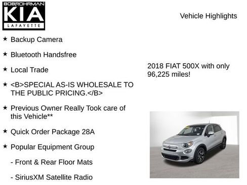 Used 2018 FIAT 500X Pop w/ Popular Equipment Group image 8