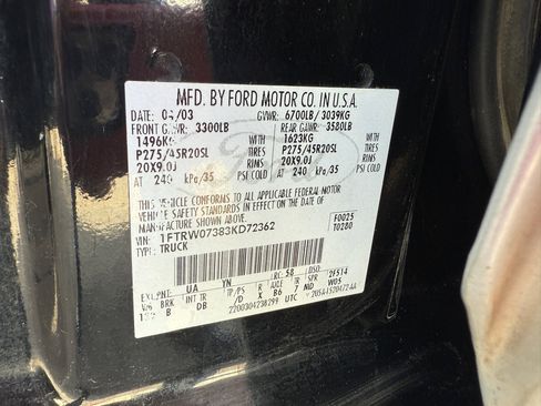 Used 2003 Ford F150 Harley-Davidson image 12