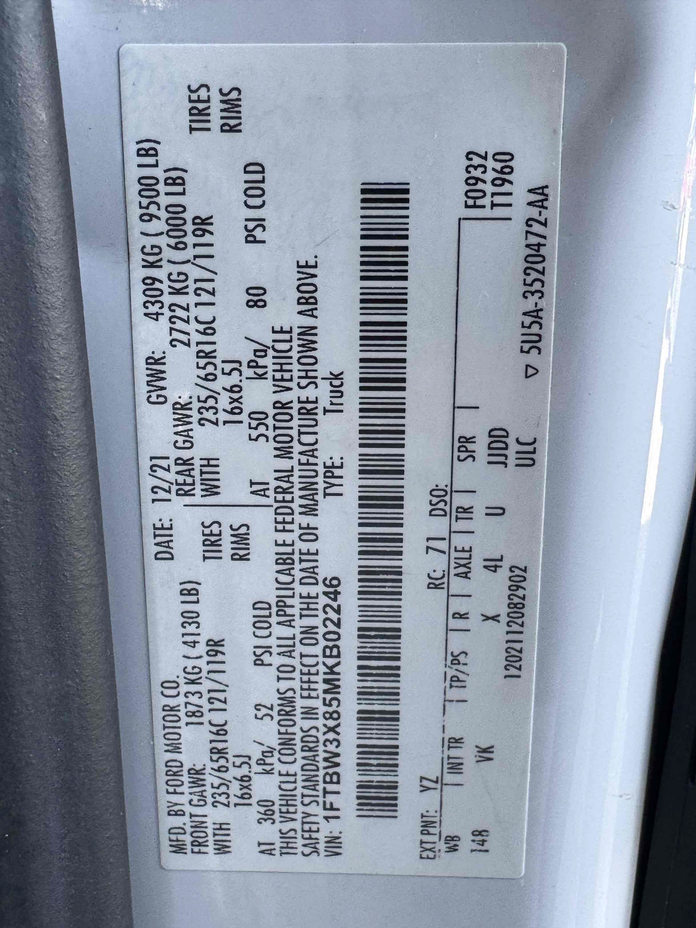 Used 2021 Ford Transit 350 148 High Roof Extended RWD image 17