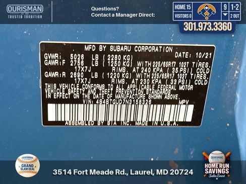 Used 2022 Subaru Outback Wilderness AWD/4WD image 36