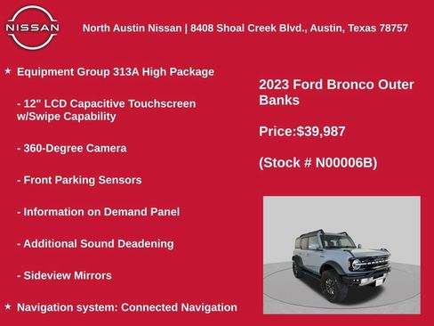 Used 2023 Ford Bronco Outer Banks AWD/4WD image 11
