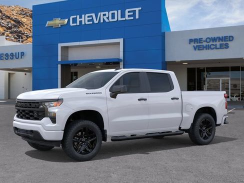 New 2026 Chevrolet Silverado 1500 Custom w/ Turbomax Blackout Package RWD image 2