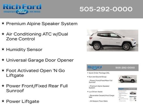 Used 2022 Jeep Compass Latitude w/ Sun and Sound Group AWD/4WD image 82